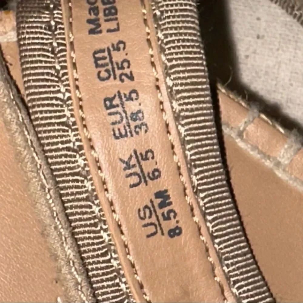 🌿 Franco Sarto “Libby” Espadrille Wedge Sandals - Taupe | Size 8.5